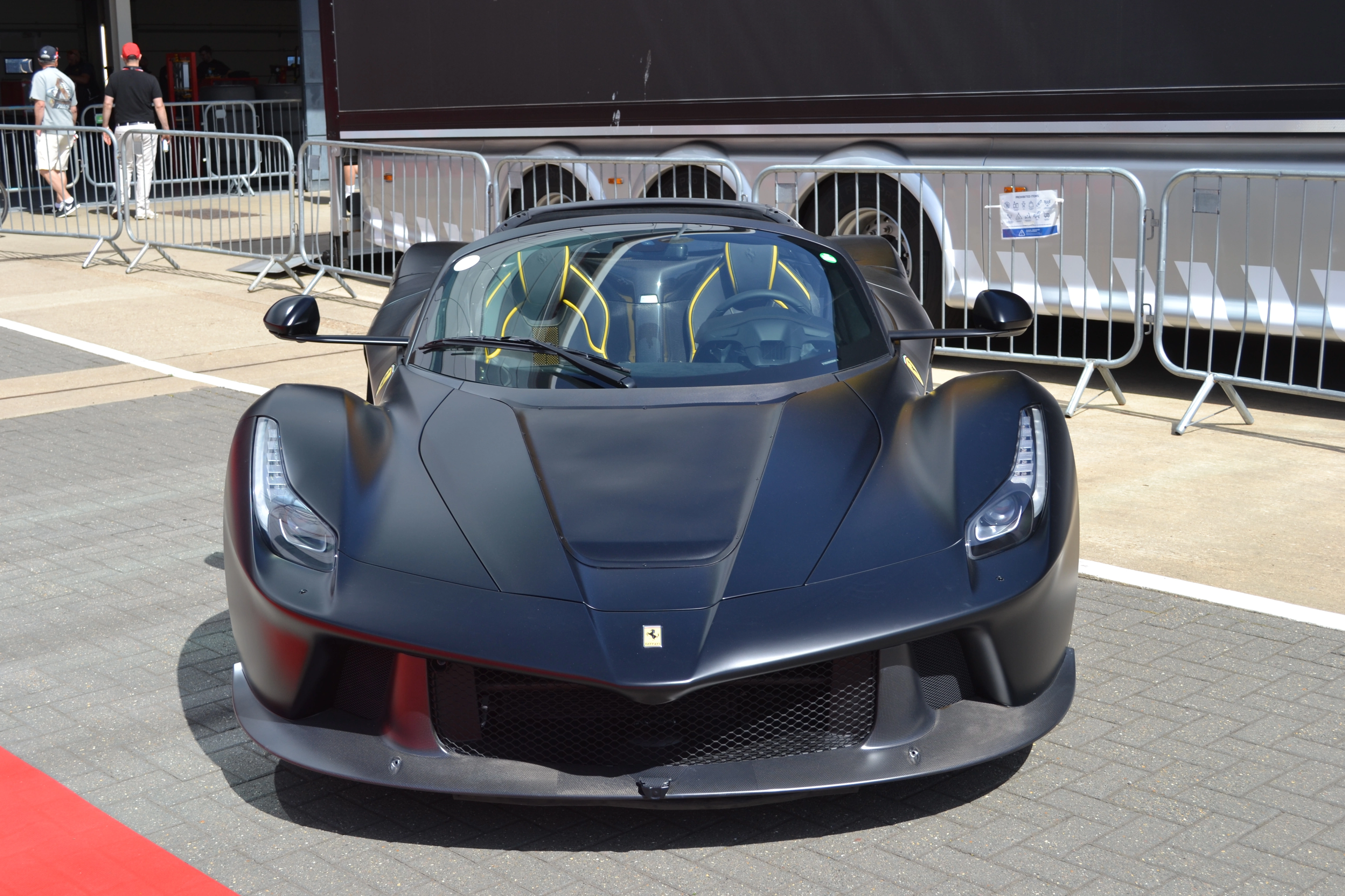 Racing car on track